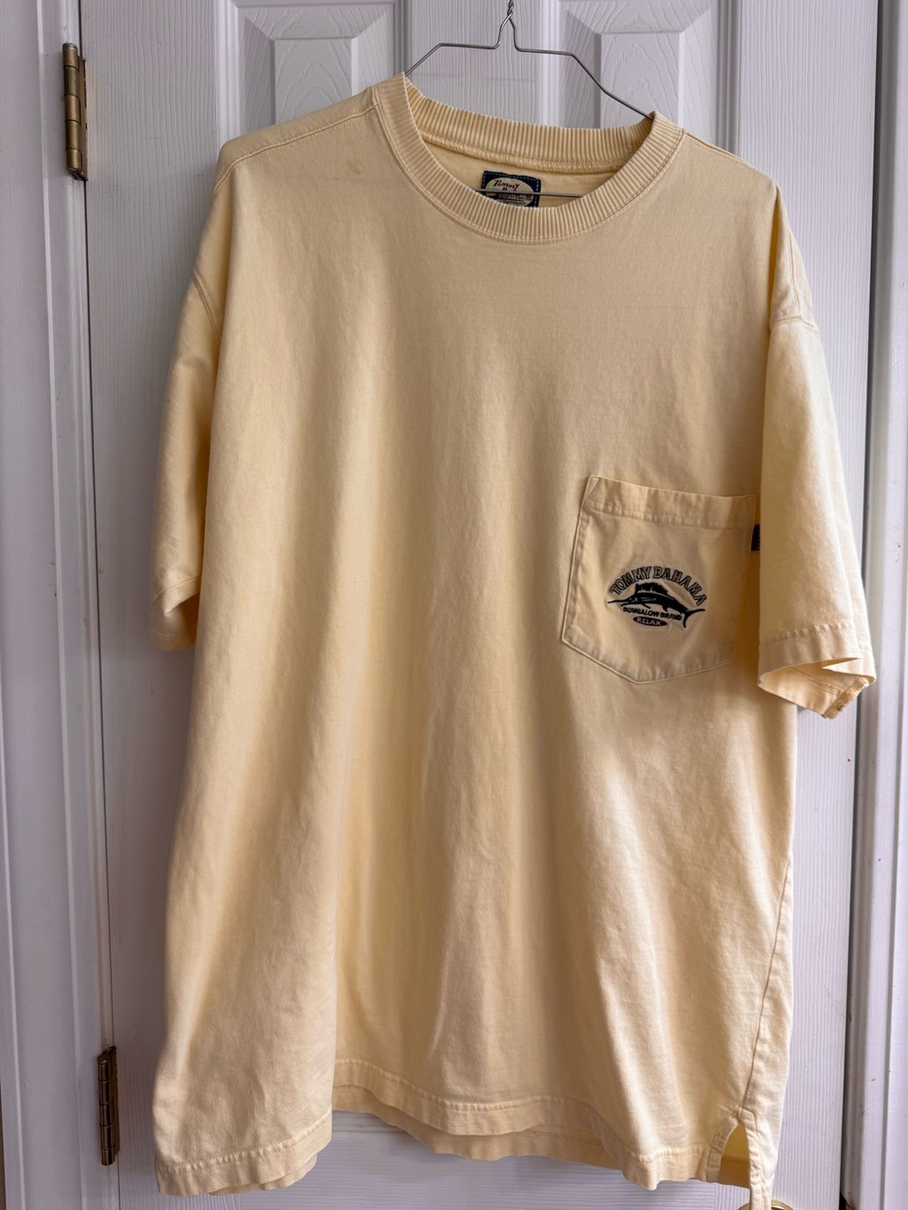 Tommy Bahama Light Yellow Crew neck Tee